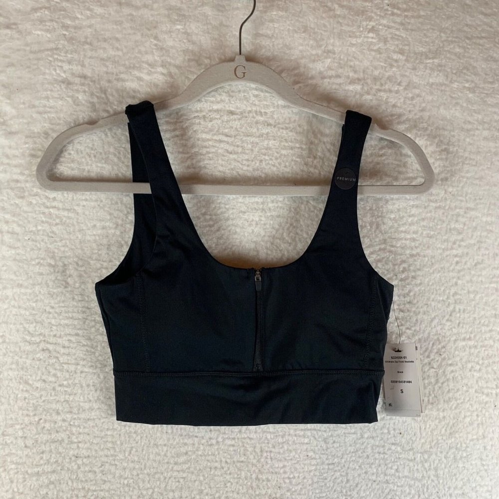Cotton On Body Women's Ultimate Zip Front Black Vestlette Top Size S NWOT 8260‎